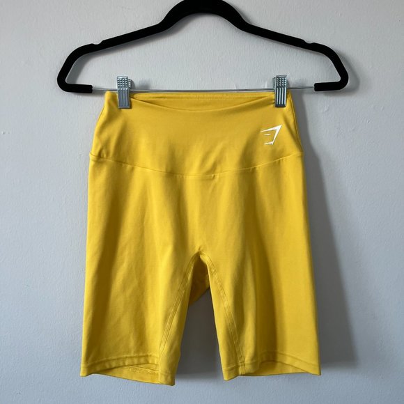 Gymshark Shorts Gymshark Training Shorts Medium In Yellow Poshmark